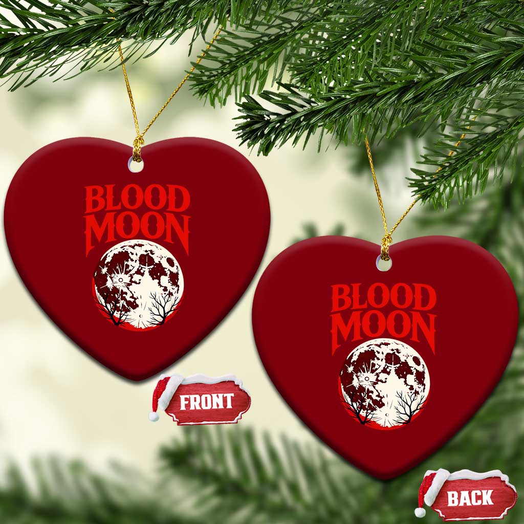 Retro Blood Moon Graphic Ceramic Ornament Mystic Celestial Gothic Astronomy Art TS02 Print Your Wear
