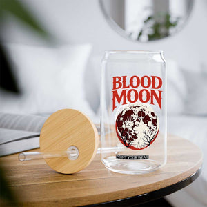 Retro Blood Moon Graphic Glass Can Mystic Celestial Gothic Astronomy Art TS02 Print Your Wear