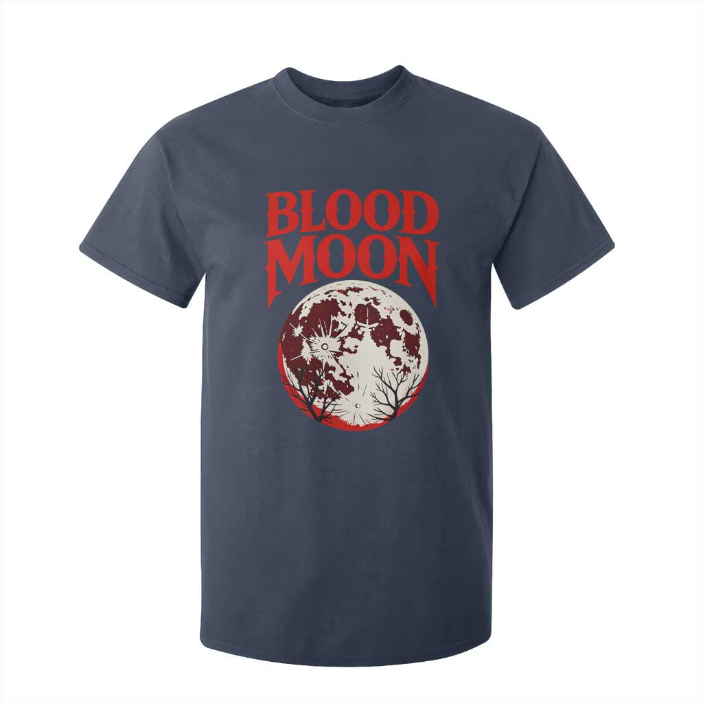 Retro Blood Moon Graphic T Shirt For Kid Mystic Celestial Gothic Astronomy Art TS02 Navy Print Your Wear