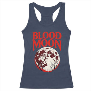 Retro Blood Moon Graphic Racerback Tank Top Mystic Celestial Gothic Astronomy Art TS02 Navy Print Your Wear