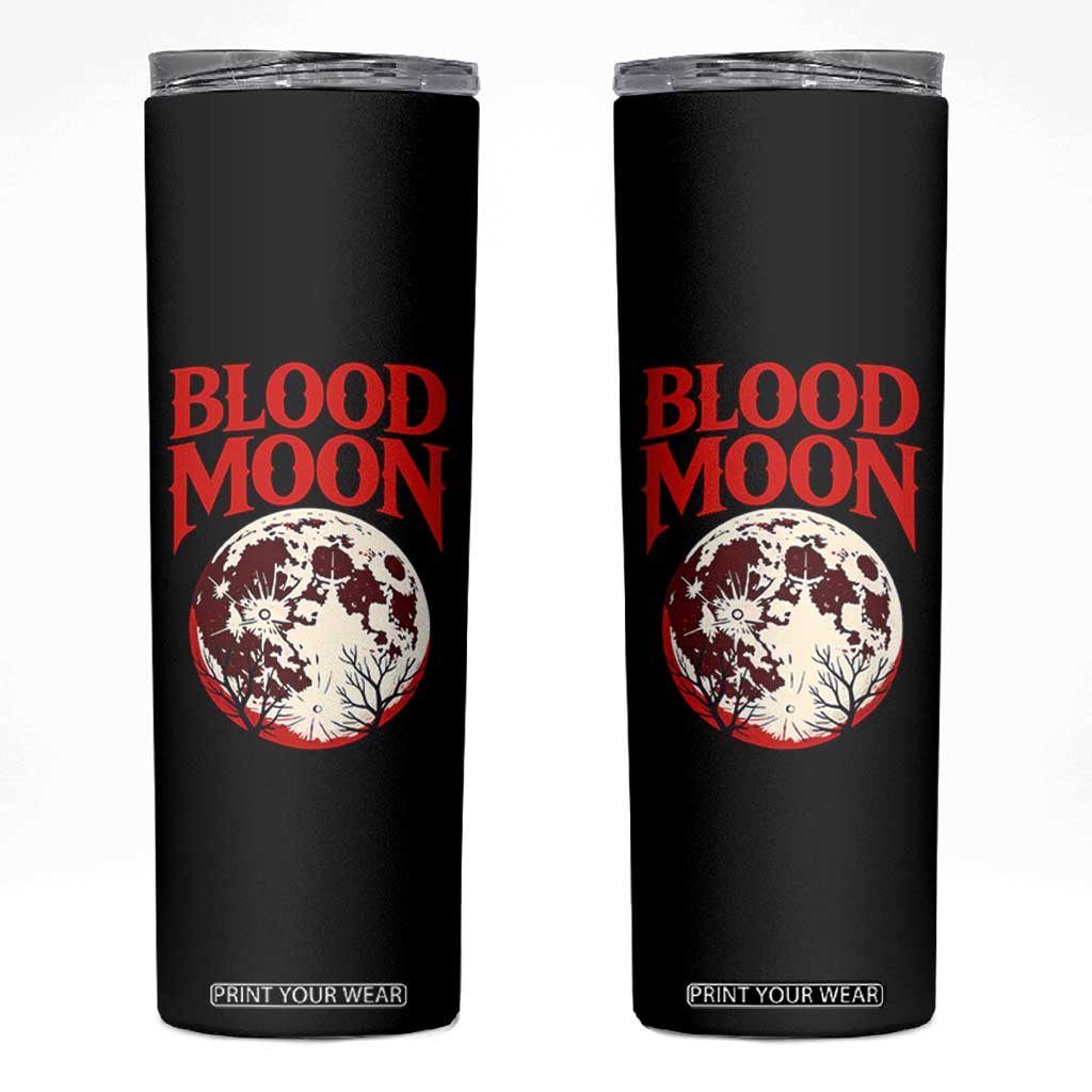 Retro Blood Moon Graphic Skinny Tumbler Mystic Celestial Gothic Astronomy Art TS02 Black Print Your Wear