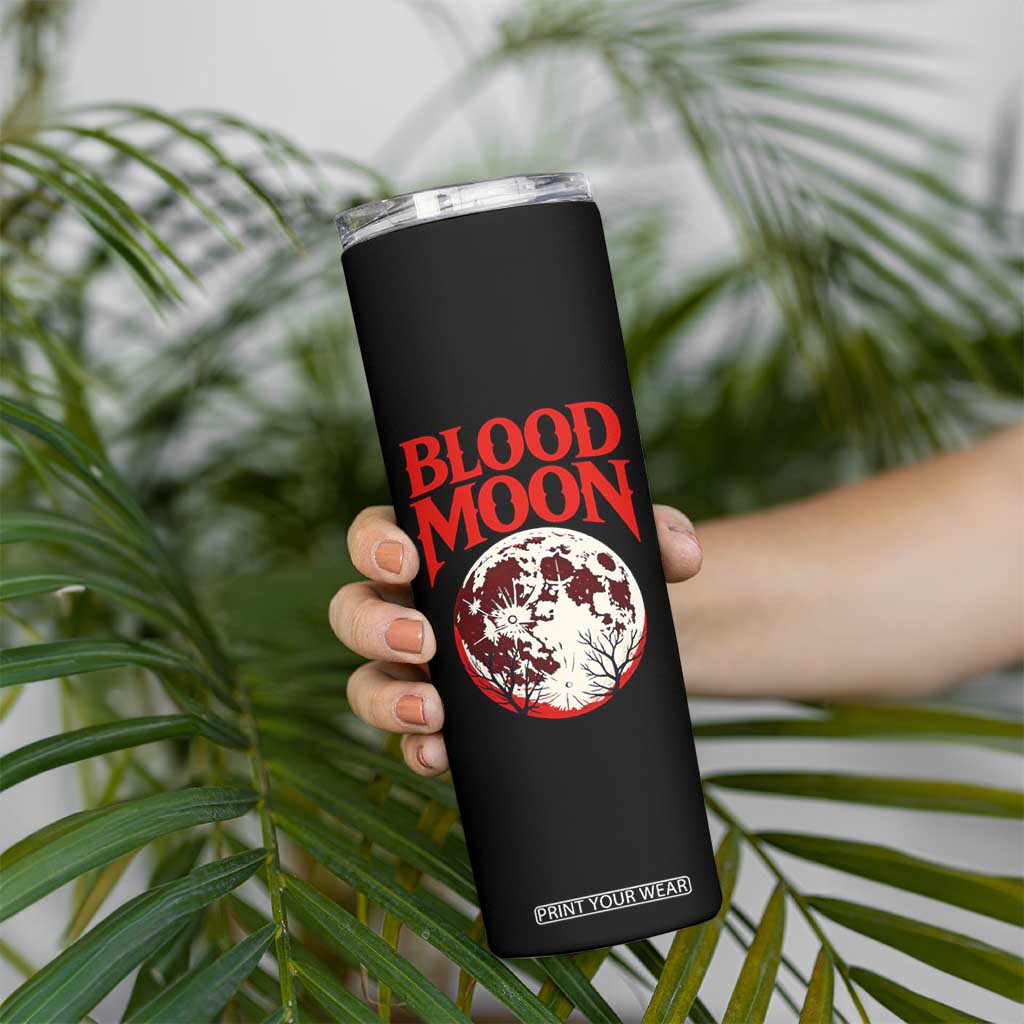 Retro Blood Moon Graphic Skinny Tumbler Mystic Celestial Gothic Astronomy Art TS02 Print Your Wear