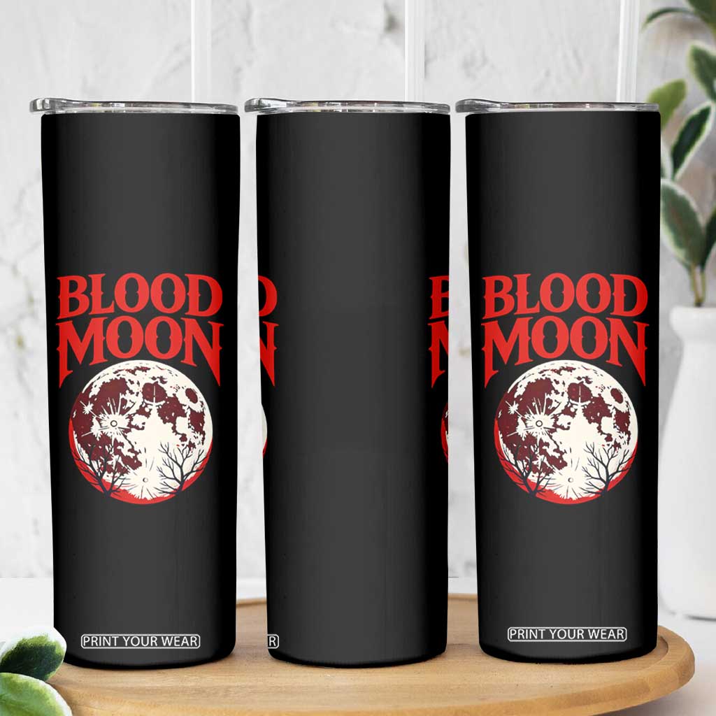 Retro Blood Moon Graphic Skinny Tumbler Mystic Celestial Gothic Astronomy Art TS02 Print Your Wear