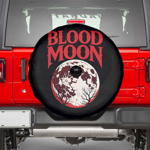 Retro Blood Moon Graphic Spare Tire Cover Mystic Celestial Gothic Astronomy Art TS02 Black Print Your Wear