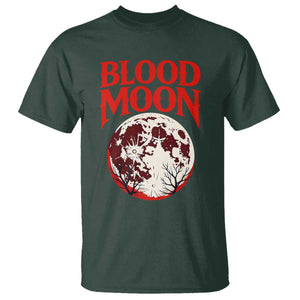 Retro Blood Moon Graphic T Shirt Mystic Celestial Gothic Astronomy Art TS02 Dark Forest Green Print Your Wear