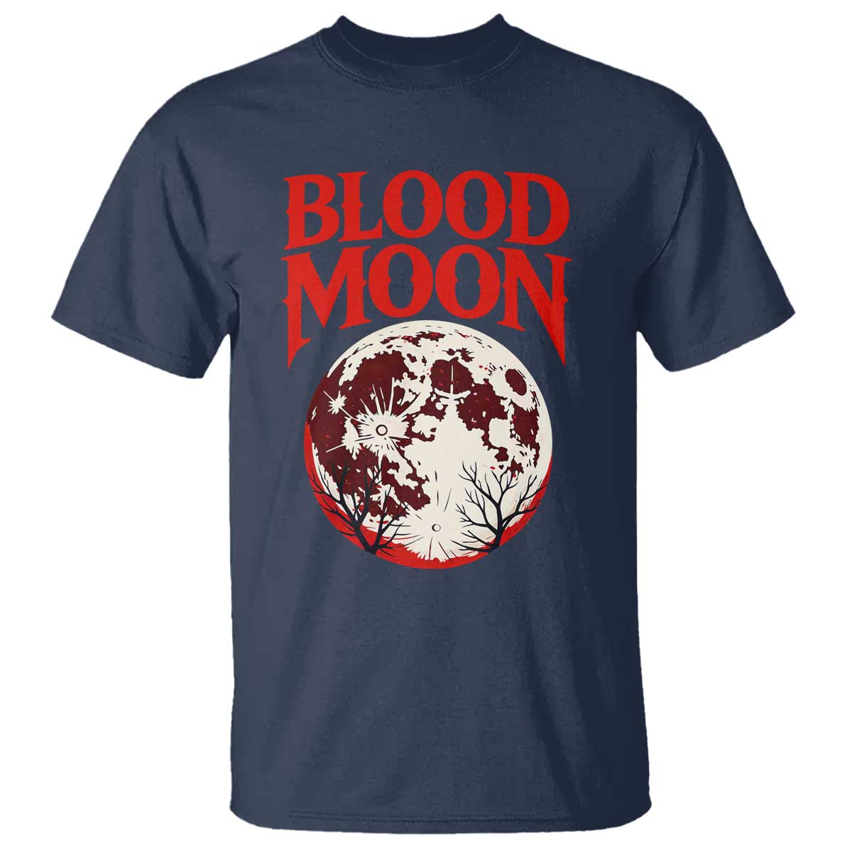 Retro Blood Moon Graphic T Shirt Mystic Celestial Gothic Astronomy Art TS02 Navy Print Your Wear