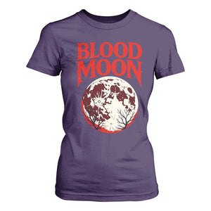 Retro Blood Moon Graphic T Shirt For Women Mystic Celestial Gothic Astronomy Art TS02 Purple Print Your Wear