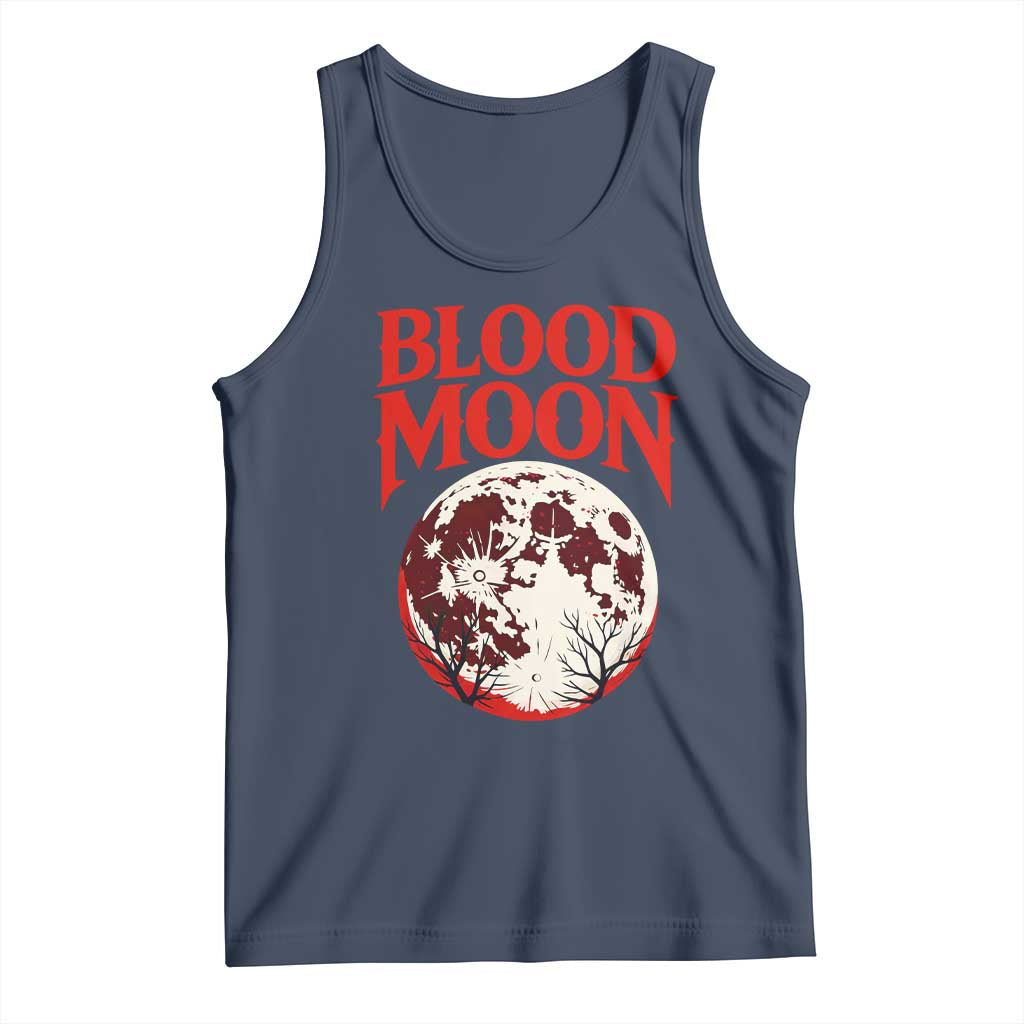 Retro Blood Moon Graphic Tank Top Mystic Celestial Gothic Astronomy Art TS02 Navy Print Your Wear