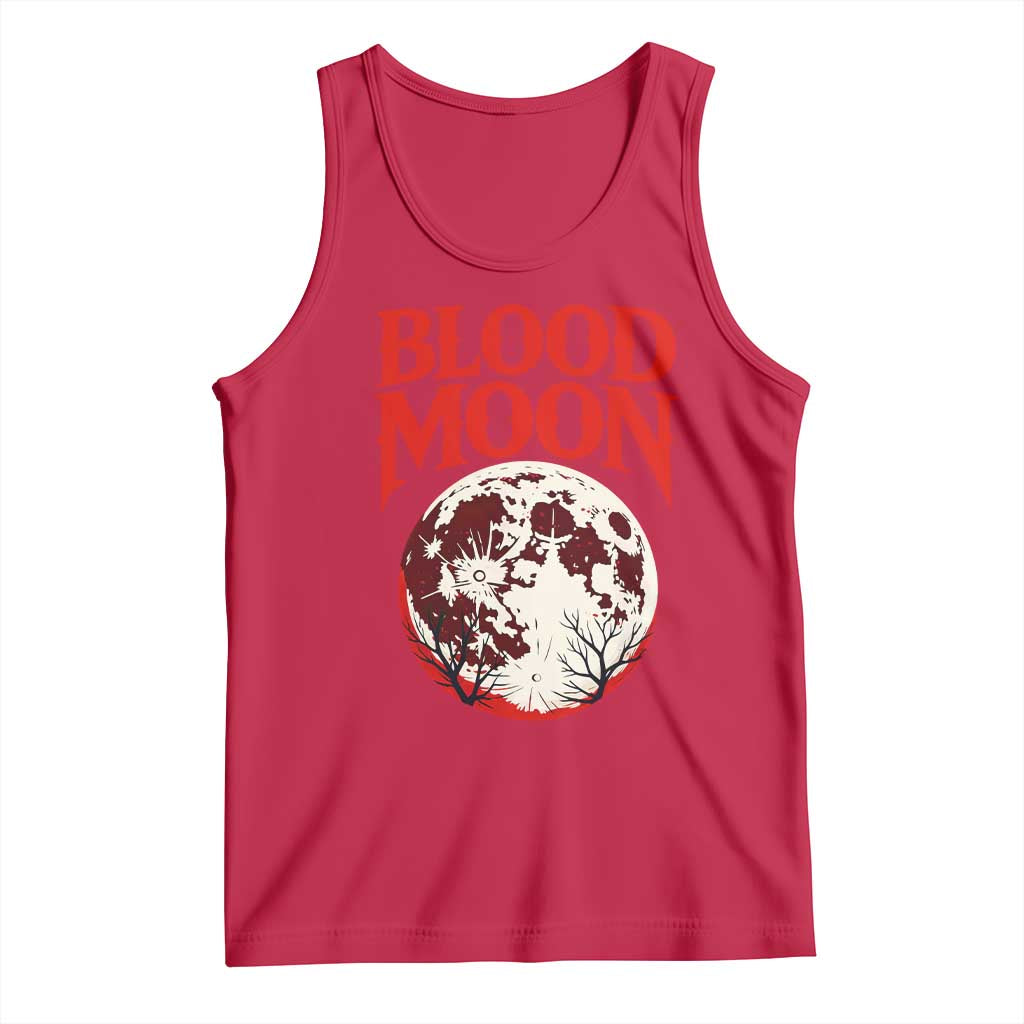 Retro Blood Moon Graphic Tank Top Mystic Celestial Gothic Astronomy Art TS02 Red Print Your Wear