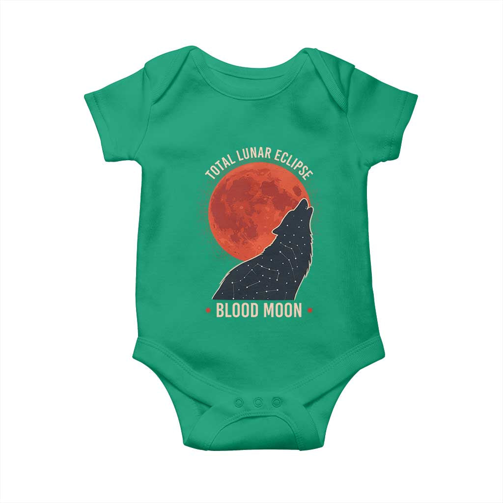 Total Lunar Eclipse March 3 2026 Baby Onesie Constellation Wolf Souvenir Graphic TS02 Irish Green Print Your Wear