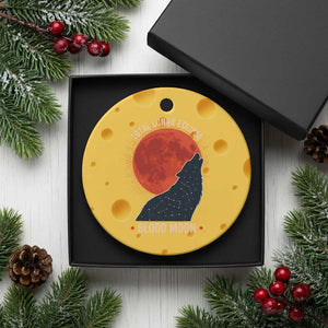 Total Lunar Eclipse March 3 2026 Ceramic Ornament Constellation Wolf Souvenir Graphic TS02 1pc Yellow Cheese Print Your Wear