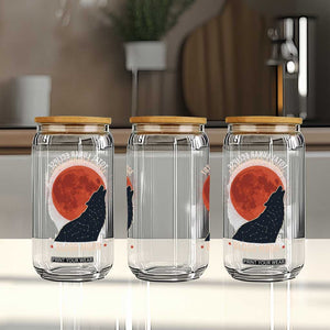 Total Lunar Eclipse March 3 2026 Glass Can Constellation Wolf Souvenir Graphic TS02 Print Your Wear