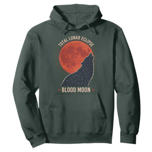 Total Lunar Eclipse March 3 2026 Hoodie Constellation Wolf Souvenir Graphic TS02 Dark Forest Green Print Your Wear
