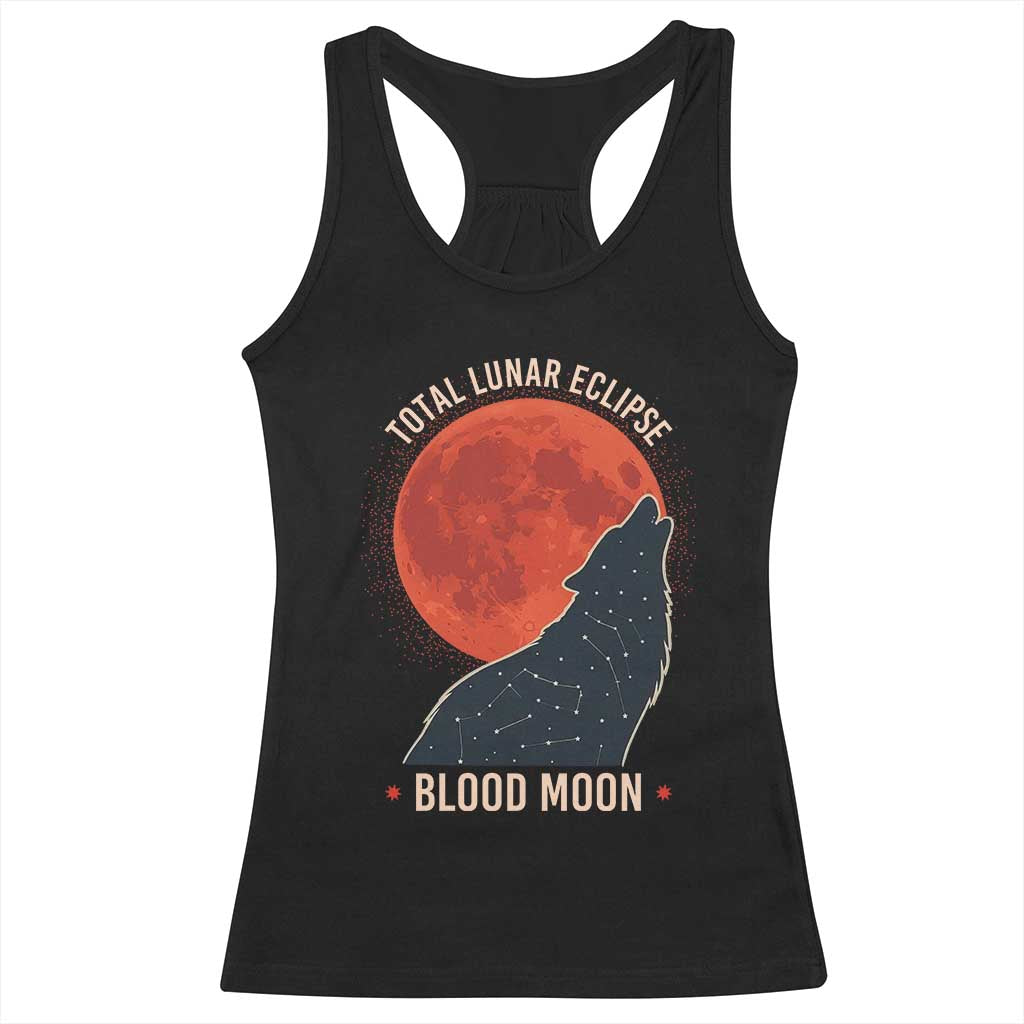 Total Lunar Eclipse March 3 2026 Racerback Tank Top Constellation Wolf Souvenir Graphic TS02 Black Print Your Wear