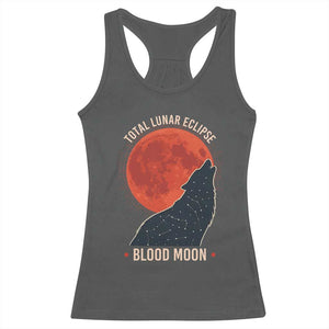 Total Lunar Eclipse March 3 2026 Racerback Tank Top Constellation Wolf Souvenir Graphic TS02 Dark Heather Print Your Wear