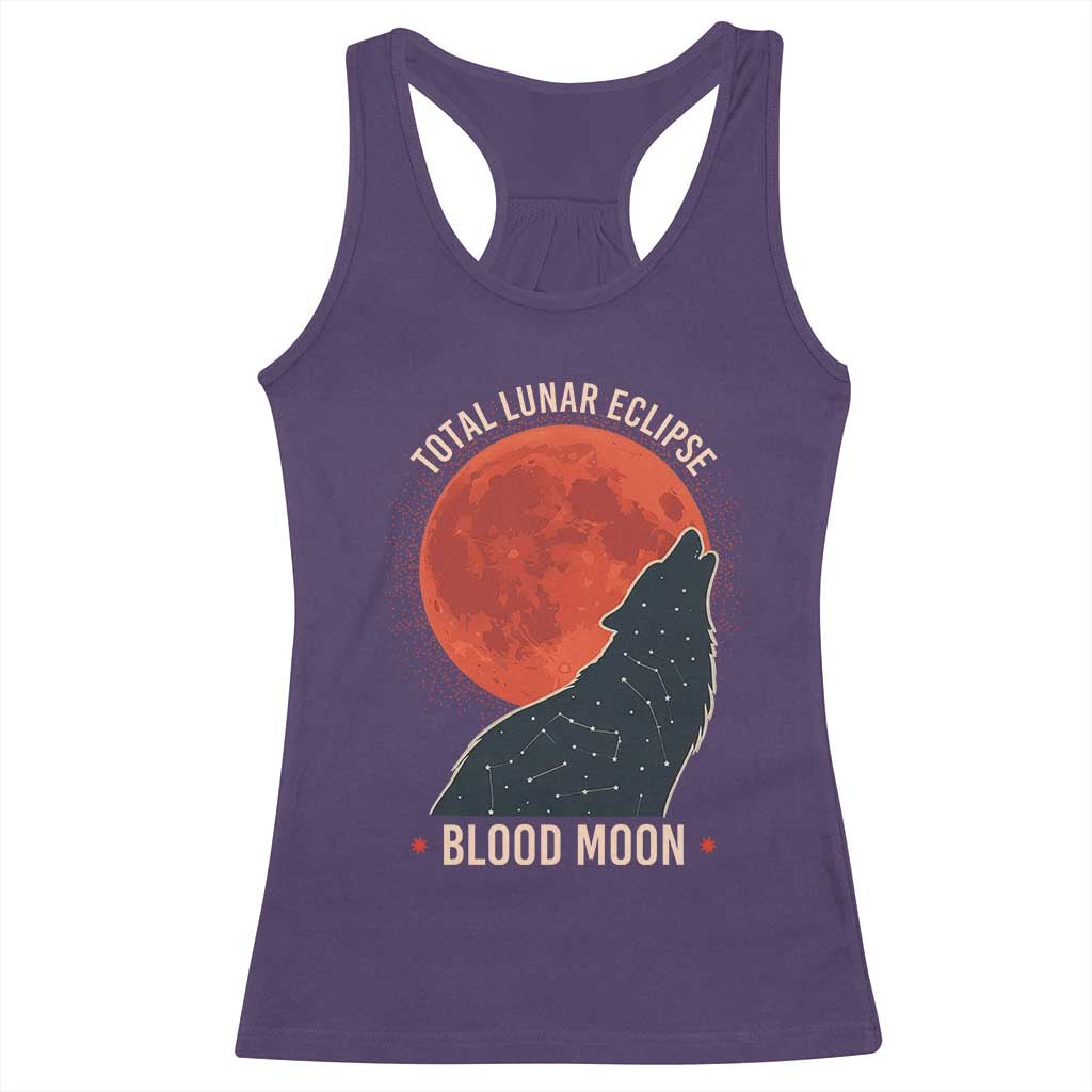 Total Lunar Eclipse March 3 2026 Racerback Tank Top Constellation Wolf Souvenir Graphic TS02 Purple Print Your Wear