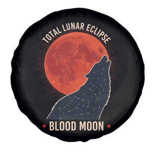 Total Lunar Eclipse March 3 2026 Spare Tire Cover Constellation Wolf Souvenir Graphic TS02 Print Your Wear