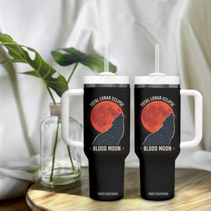 Total Lunar Eclipse March 3 2026 Tumbler With Handle Constellation Wolf Souvenir Graphic TS02 Print Your Wear