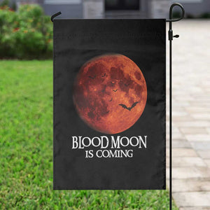 Blood Moon Is Coming Spooky Halloween Garden Flag Flying Bats Gothic Dark Horror Graphic TS02 Print Your Wear