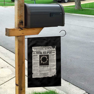 Retro Vintage Science Magazine Total Solar Eclipse 2024 Garden Flag Historic Totality Astronomy Geek Memorabilia TS02 Print Your Wear