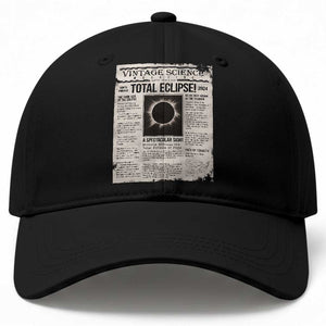 Retro Vintage Science Magazine Total Solar Eclipse 2024 Baseball Cap Historic Totality Astronomy Geek Memorabilia TS02 Print Your Wear