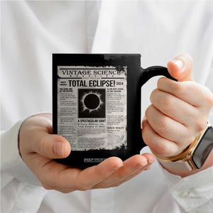Retro Vintage Science Magazine Total Solar Eclipse 2024 Coffee Mug Historic Totality Astronomy Geek Memorabilia TS02 Print Your Wear