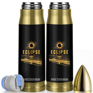 Total Solar Eclipse August 12 2026 Celestial Totality Bullet Tumbler Ocean Beach View Astronomy Souvenir TS02 Black Print Your Wear