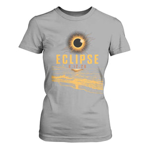 Total Solar Eclipse August 12 2026 Celestial Totality T Shirt For Women Ocean Beach View Astronomy Souvenir TS02 Sport Gray Print Your Wear