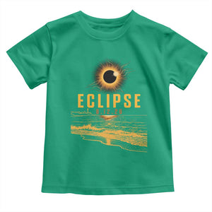 Total Solar Eclipse August 12 2026 Celestial Totality Toddler T Shirt Ocean Beach View Astronomy Souvenir TS02 Irish Green Print Your Wear