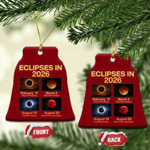 Eclipses in 2026 Celestial Calendar Infographic Ceramic Ornament Space Nerd Astronomy Gift Astrology Lover TS02 Print Your Wear