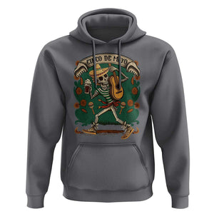 Mexican Skeleton Hoodie Let's Fiesta Cinco De Mayo Sugar Skull TS02 Charcoal Print Your Wear