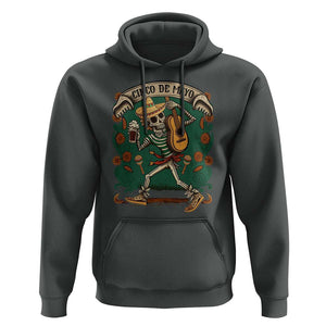 Mexican Skeleton Hoodie Let's Fiesta Cinco De Mayo Sugar Skull TS02 Dark Heather Print Your Wear