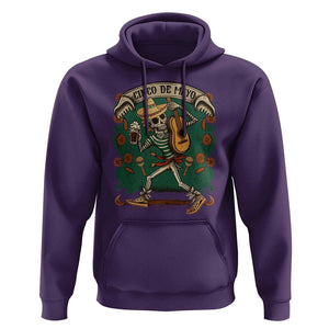 Mexican Skeleton Hoodie Let's Fiesta Cinco De Mayo Sugar Skull TS02 Purple Print Your Wear