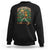 Mexican Skeleton Sweatshirt Let's Fiesta Cinco De Mayo Sugar Skull TS02 Black Print Your Wear