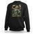 Mexican Drinking Skeleton Sweatshirt Sugar Skull Let's Fiesta TS02 Black Print Your Wear