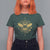 Celestial Entomology Bumblebee T Shirt For Women Spiritual Bee Lover Geometric TS02 Dark Forest Green Printyourwear