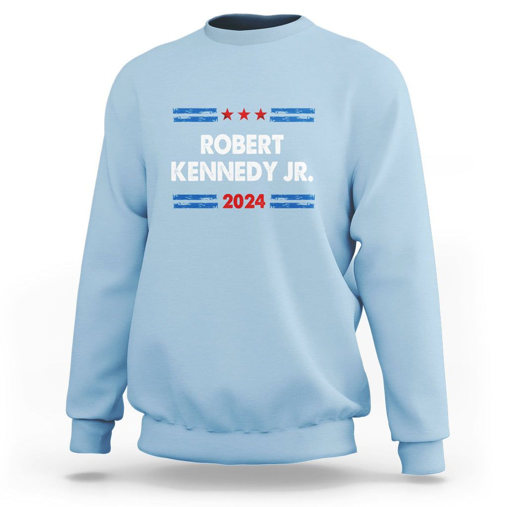 Robert Kennedy Jr. for President 2024 Sweatshirt RFK JR TS02 Light Blue Print Your Wear