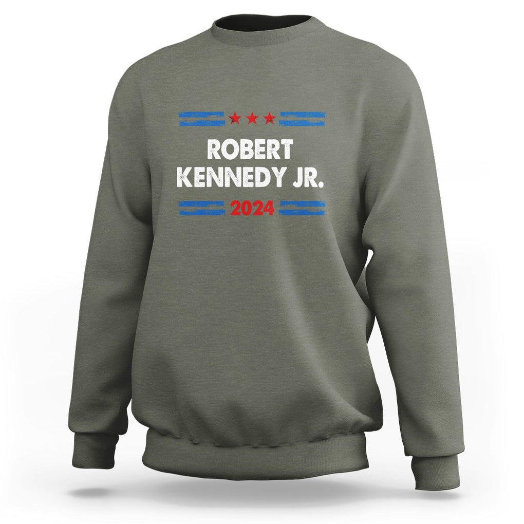 Robert Kennedy Jr. for President 2024 Sweatshirt RFK JR TS02 Military Green Print Your Wear