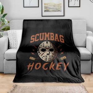 Scumbag Hockey Goalie Mask Distressed Sports Graphic Throw Blanket TS02 Print Your Wear