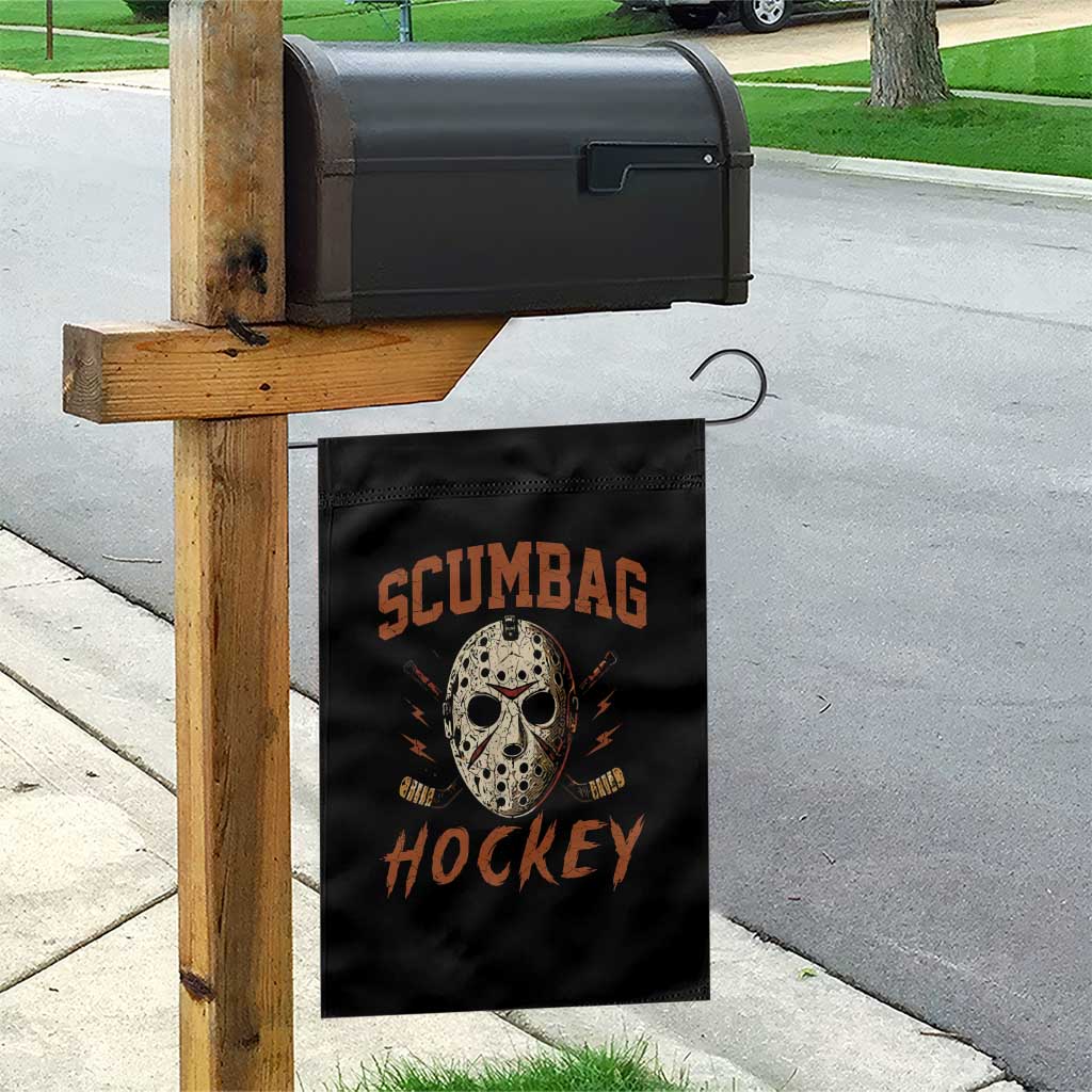 Scumbag Hockey Goalie Mask Distressed Sports Graphic Garden Flag TS02 Print Your Wear
