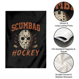 Scumbag Hockey Goalie Mask Distressed Sports Graphic Garden Flag TS02 Print Your Wear
