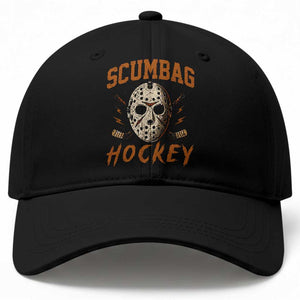 Scumbag Hockey Goalie Mask Distressed Sports Graphic Baseball Cap TS02 Print Your Wear