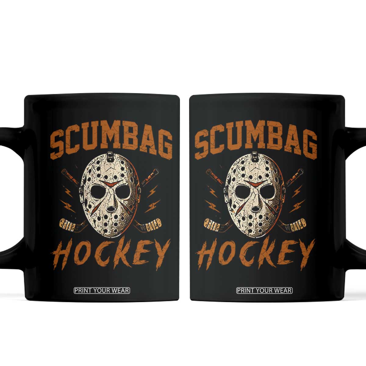 Scumbag Hockey Goalie Mask Distressed Sports Graphic Coffee Mug TS02 Black Print Your Wear