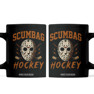 Scumbag Hockey Goalie Mask Distressed Sports Graphic Coffee Mug TS02 Black Print Your Wear