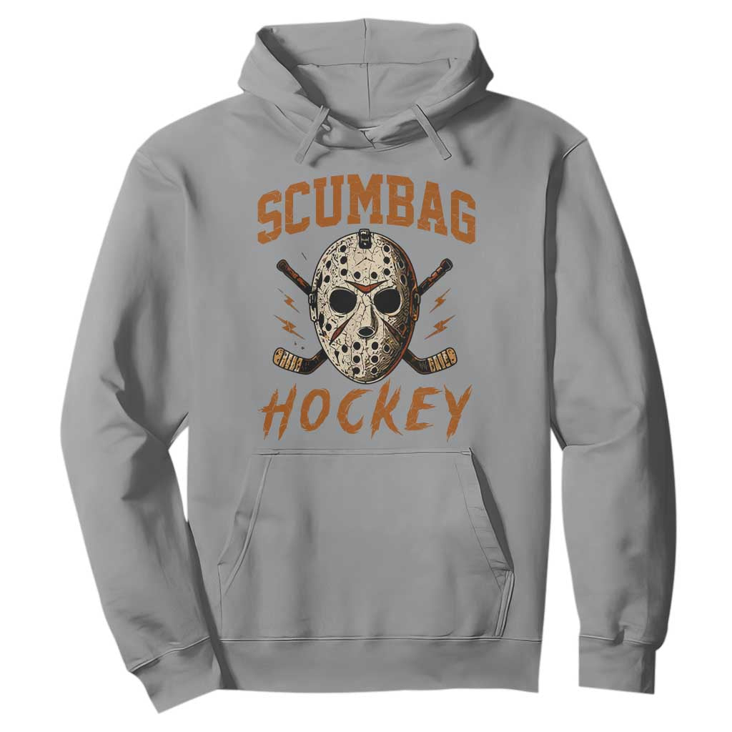 Scumbag Hockey Goalie Mask Distressed Sports Graphic Hoodie TS02 Sport Gray Print Your Wear