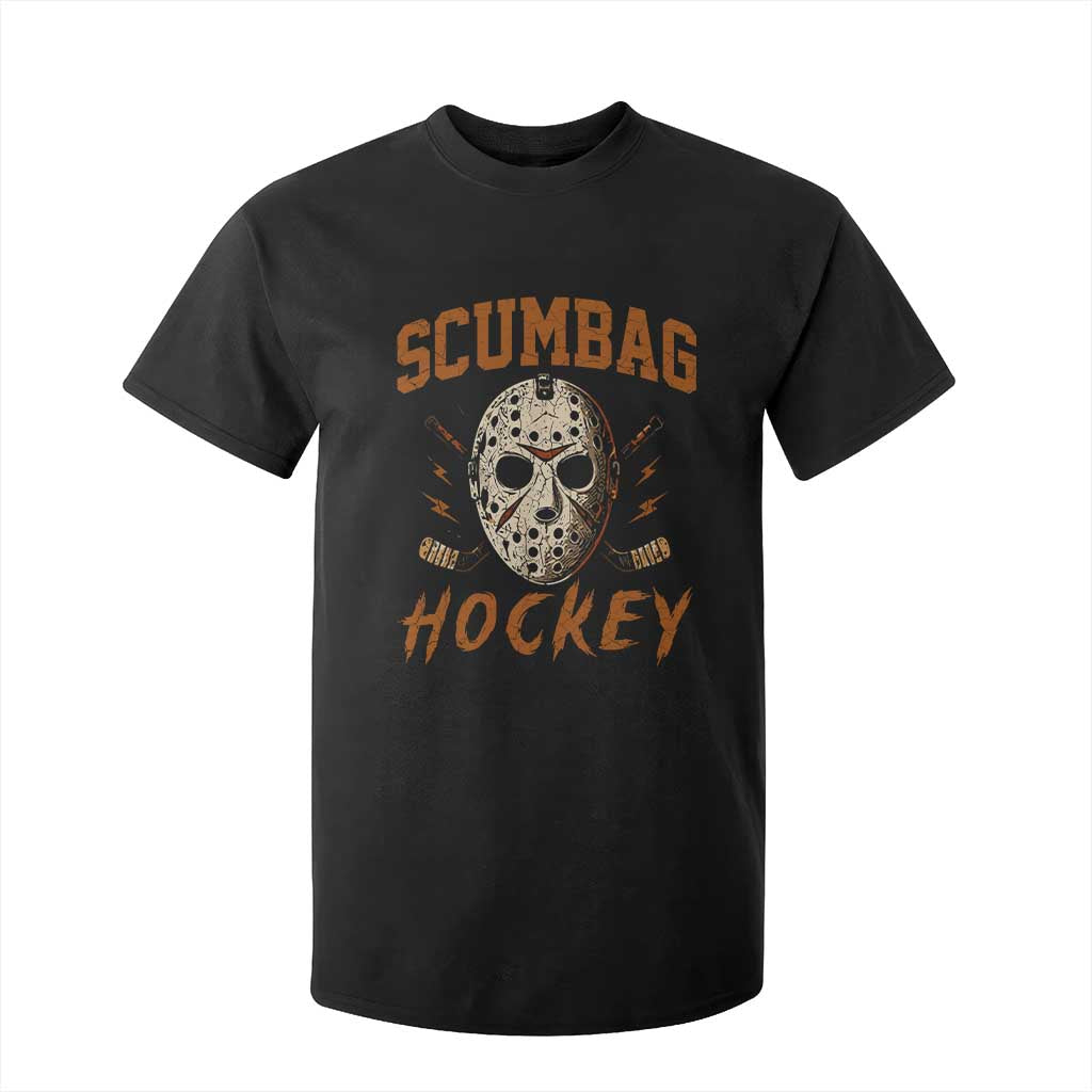 Scumbag Hockey Goalie Mask Distressed Sports Graphic T Shirt For Kid TS02 Black Print Your Wear