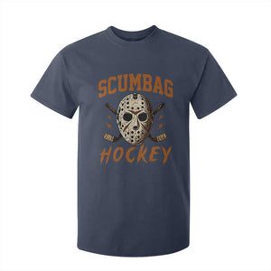Scumbag Hockey Goalie Mask Distressed Sports Graphic T Shirt For Kid TS02 Navy Print Your Wear