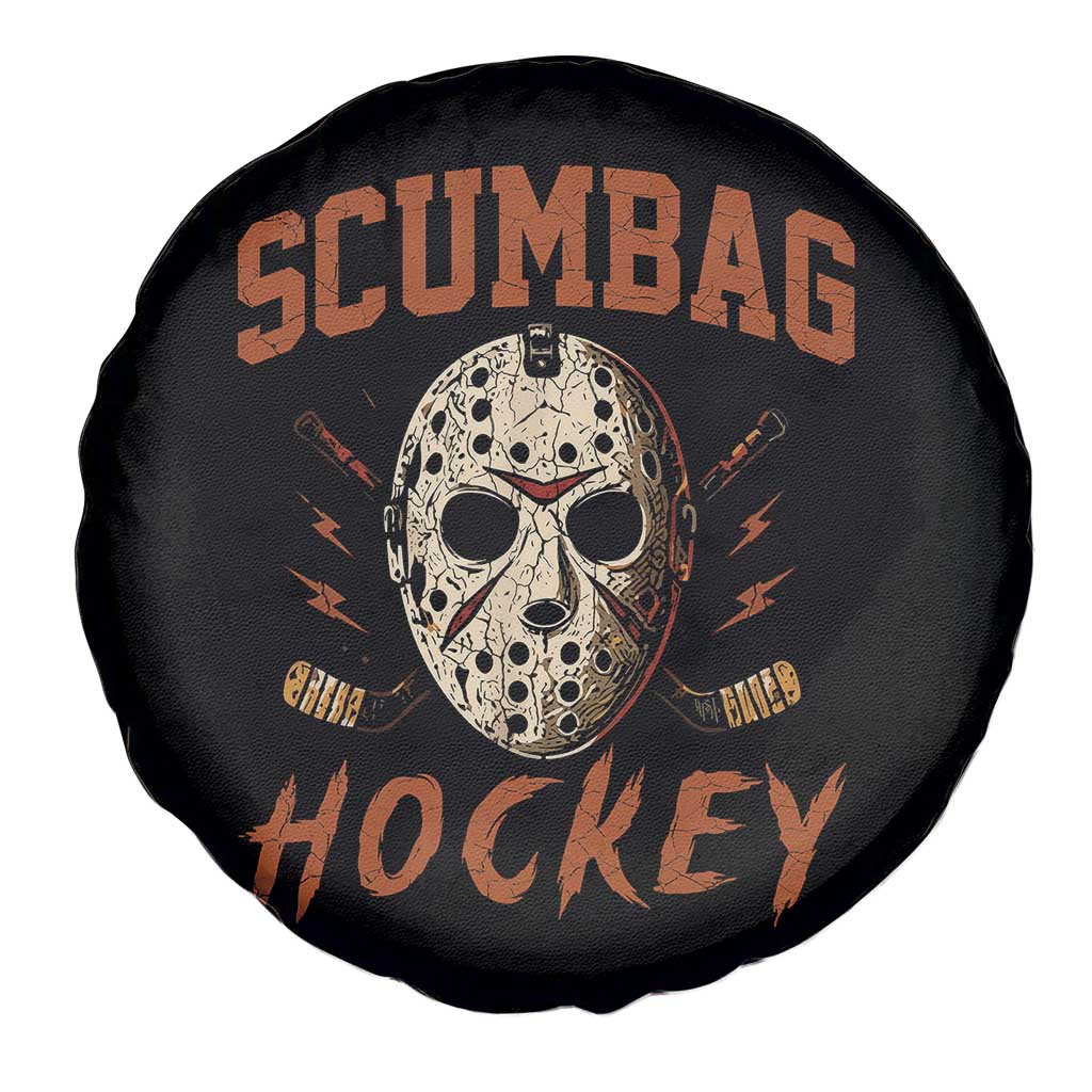 Scumbag Hockey Goalie Mask Distressed Sports Graphic Spare Tire Cover TS02 Print Your Wear