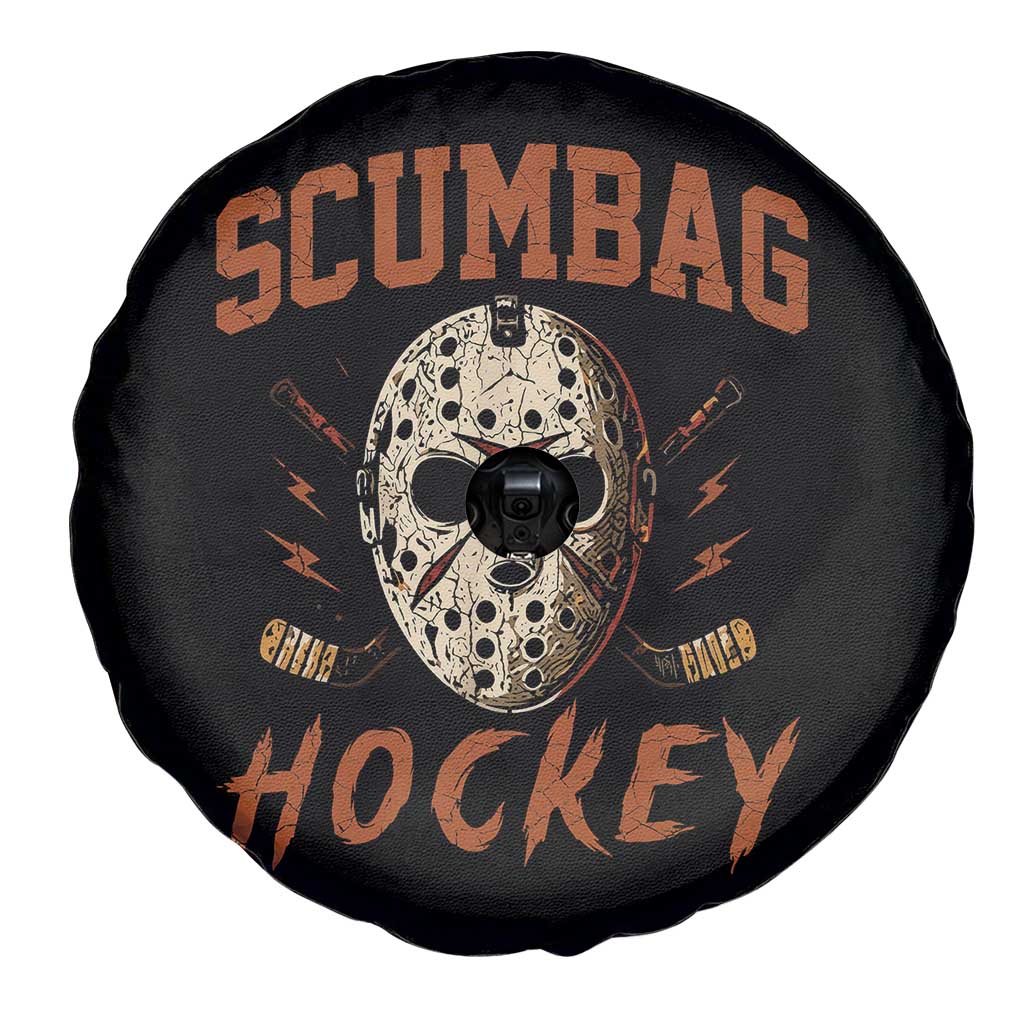 Scumbag Hockey Goalie Mask Distressed Sports Graphic Spare Tire Cover TS02 Print Your Wear