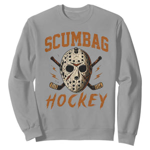 Scumbag Hockey Goalie Mask Distressed Sports Graphic Sweatshirt TS02 Sport Gray Print Your Wear